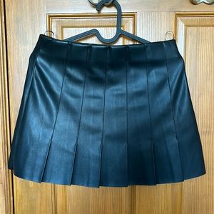Zara Faux Leather Mini Skirt